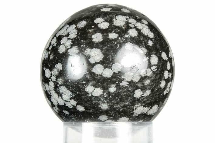 Polished Snowflake Obsidian Sphere - Utah #359930
